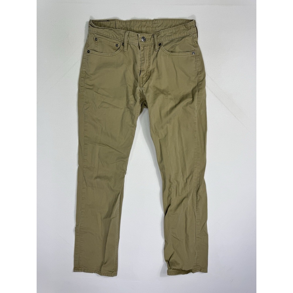 Levis 511 Commuter Cycling Beige Stretch Slim Denim Jeans Mens 31x30 (31x28)